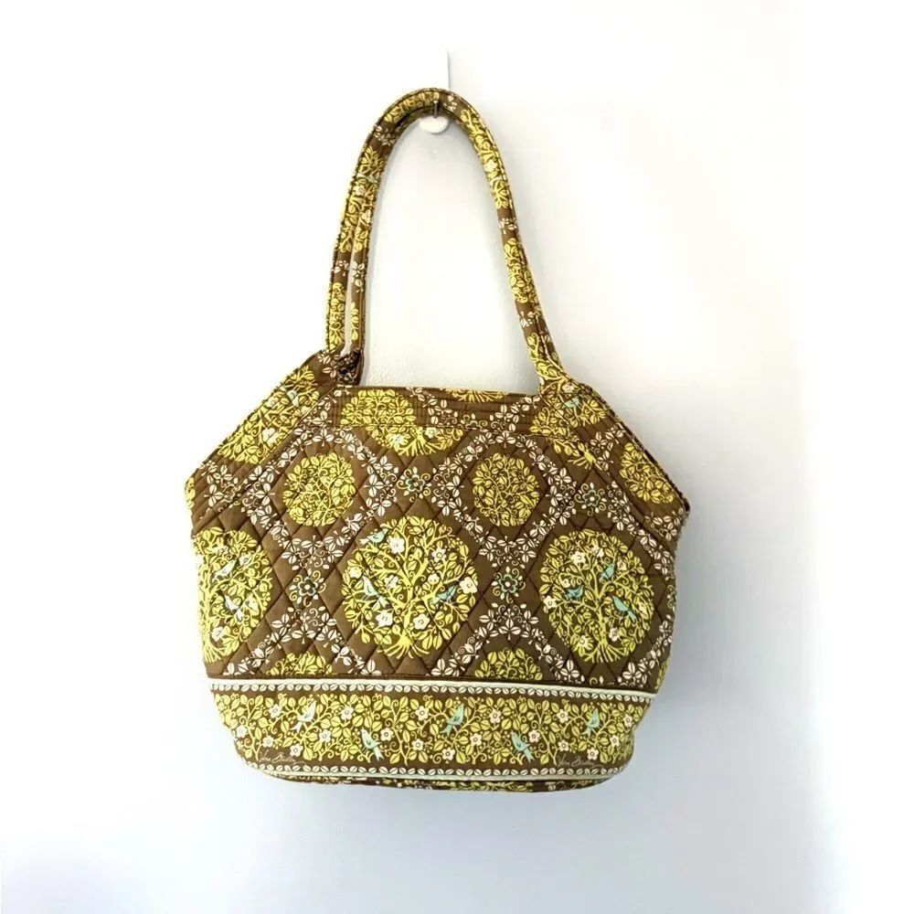 Vera Bradley Sittin’ in a Tree Tote Bag  Spacious Shoulder Tote
